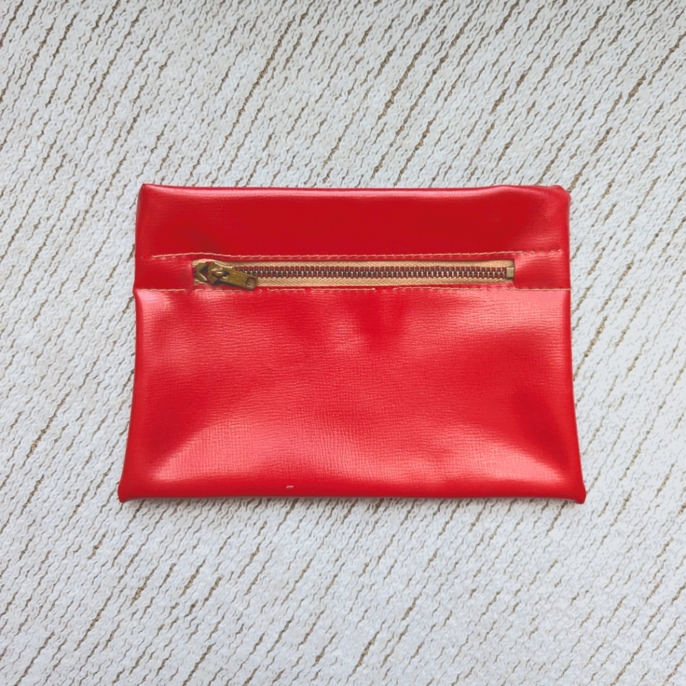 Vintage red clutch purse
